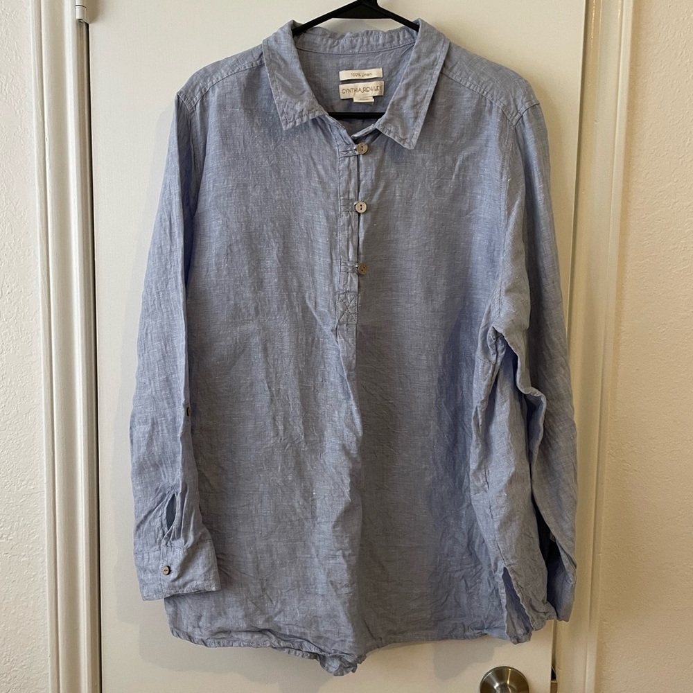 Cynthia Rowley Linen Blouse